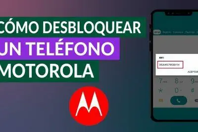 Pantalla del teléfono Motorola que muestra el número IMEI para desbloquear la red.