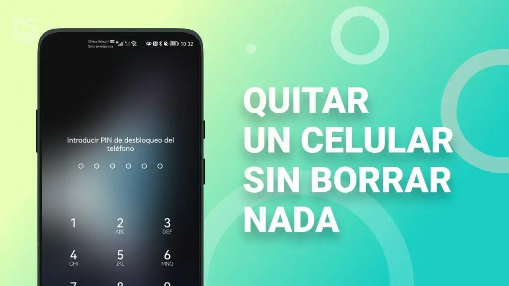 Smartphone lock screen showing PIN entry; text reads