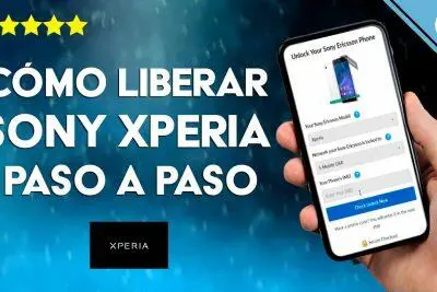 Desbloqueo de un Sony Xperia: guía paso a paso. Muestra un formulario en línea con el IMEI.