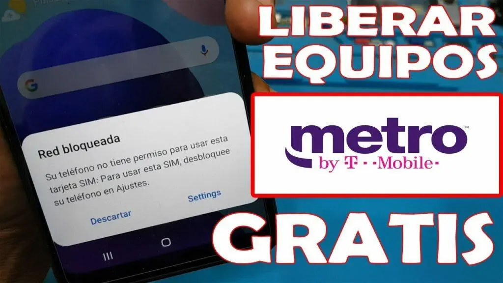 La pantalla del smartphone muestra el mensaje de error