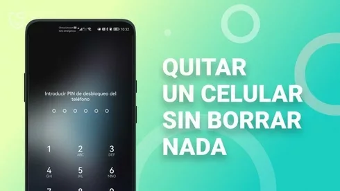 Pantalla de bloqueo del teléfono Motorola que muestra la introducción del PIN. Desbloqueo del teléfono sin pérdida de datos.